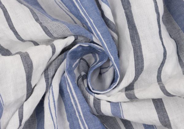Yohji Yamamoto POUR HOMME Wrinkled Shirt Blue/Gray Size 2