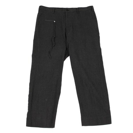 Yohji Yamamoto POUR HOMME 13SS Cotton Pants Charcoal Size 2