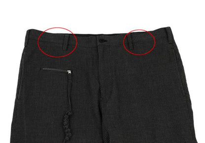 Yohji Yamamoto POUR HOMME 13SS Cotton Pants Charcoal Size 2
