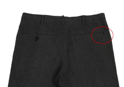 Yohji Yamamoto POUR HOMME 13SS Cotton Pants Charcoal Size 2