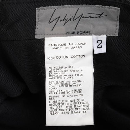 Yohji Yamamoto POUR HOMME 13SS Cotton Pants Charcoal Size 2