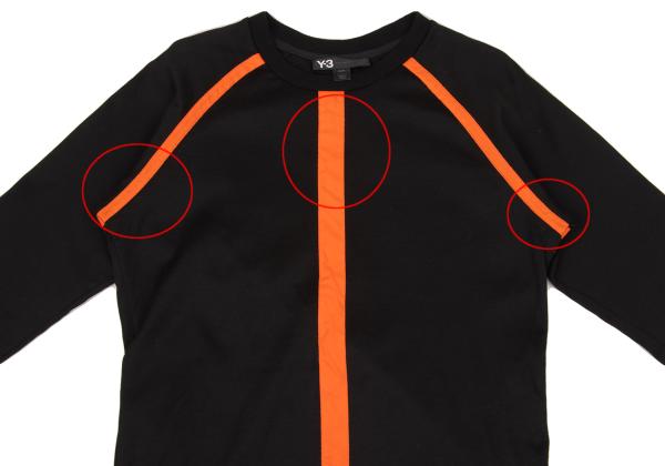 Y-3 Cotton Nylon Blend Taping Shirt Black Size M