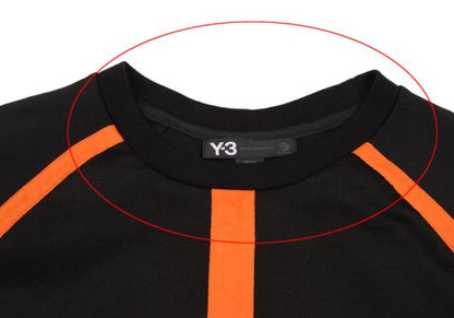 Y-3 Cotton Nylon Blend Taping Shirt Black Size M