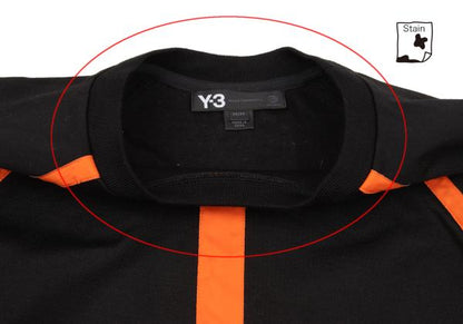 Y-3 Cotton Nylon Blend Taping Shirt Black Size M