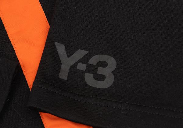 Y-3 Cotton Nylon Blend Taping Shirt Black Size M