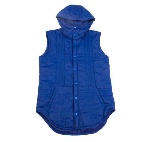 Y-3 Primaloft Padded Hooded Vest Blue Size S/P