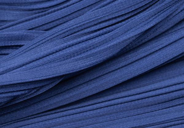 PLEATS PLEASE Pleated Irregular Hem Pants Blue Size 2