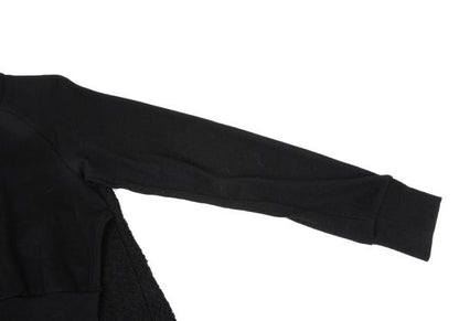 Y's Jacquard Knit Paneled Midi Dress Black Size 2