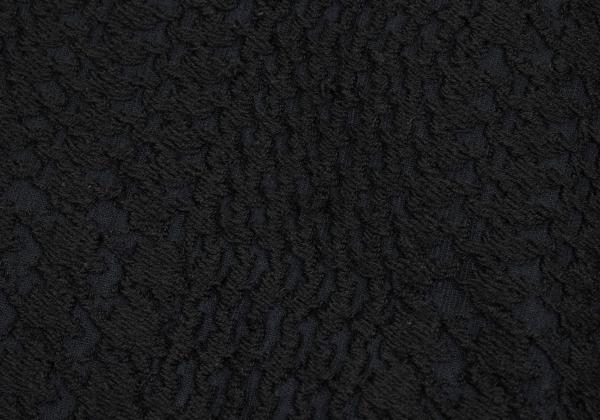 Y's Jacquard Knit Paneled Midi Dress Black Size 2