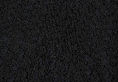 Y's Jacquard Knit Paneled Midi Dress Black Size 2