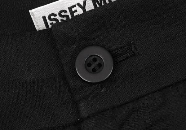 ISSEY MIYAKE Stretch Tuck Center Seam Pants Black Size 2