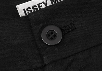 ISSEY MIYAKE Stretch Tuck Center Seam Pants Black Size 2