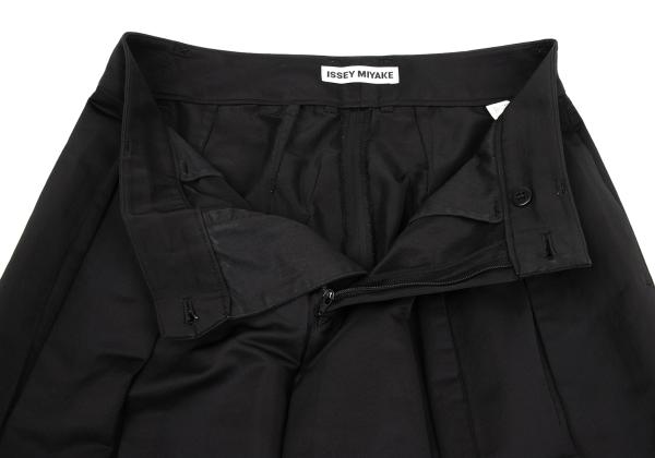 ISSEY MIYAKE Stretch Tuck Center Seam Pants Black Size 2