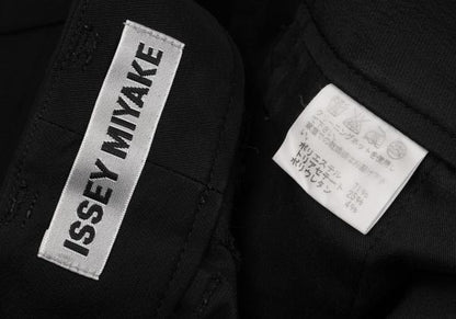 ISSEY MIYAKE Stretch Tuck Center Seam Pants Black Size 2