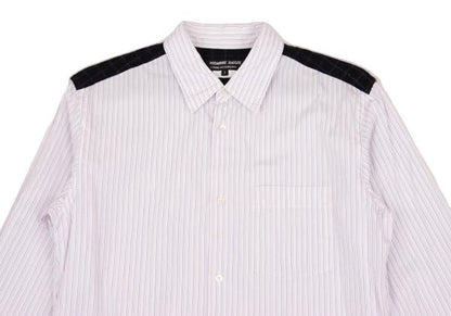 COMME des GARCONS HOMME DEUX Stripe Yoke Shirt Pink Size S