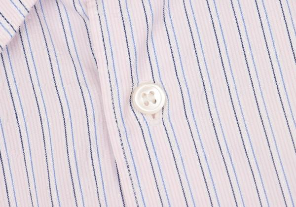 COMME des GARCONS HOMME DEUX Stripe Yoke Shirt Pink Size S