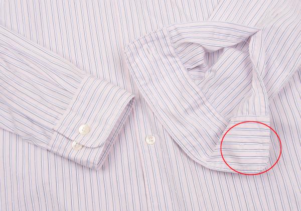 COMME des GARCONS HOMME DEUX Stripe Yoke Shirt Pink Size S