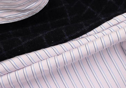 COMME des GARCONS HOMME DEUX Stripe Yoke Shirt Pink Size S