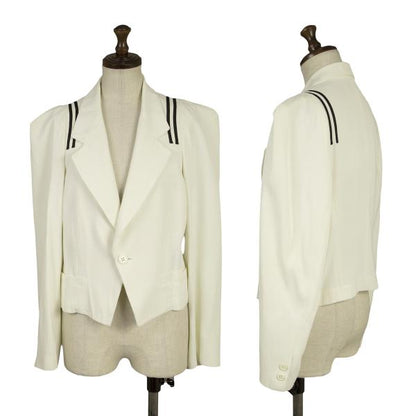 COMME des GARCONS Line Tape Sharp Jacket White Size M