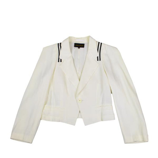 COMME des GARCONS Line Tape Sharp Jacket White Size M