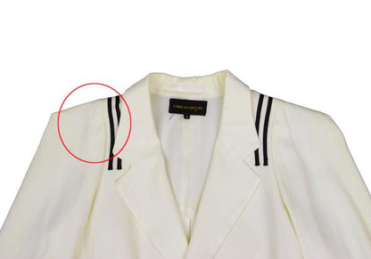 COMME des GARCONS Line Tape Sharp Jacket White Size M