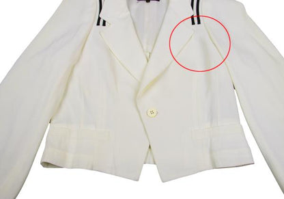 COMME des GARCONS Line Tape Sharp Jacket White Size M