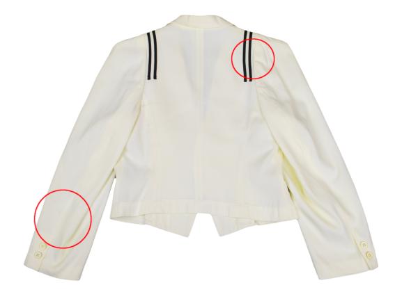 COMME des GARCONS Line Tape Sharp Jacket White Size M