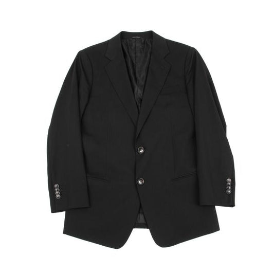 GIORGIO ARMANI SOHO Wool 2-Button Jacket Black Size 48