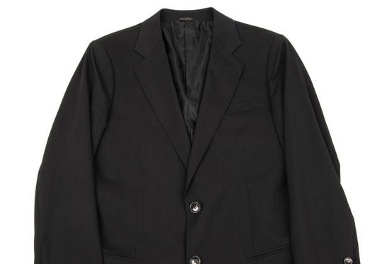 GIORGIO ARMANI SOHO Wool 2-Button Jacket Black Size 48
