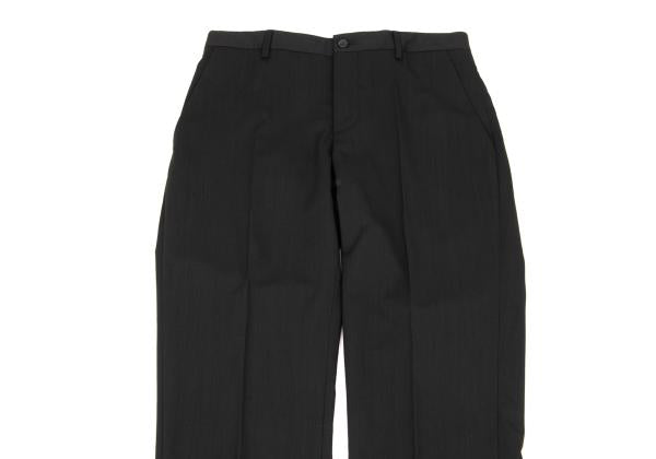 GIORGIO ARMANI SOHO Wool Center Crease Pants Black Size 48
