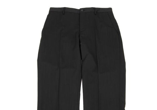 GIORGIO ARMANI SOHO Wool Center Crease Pants Black Size 48