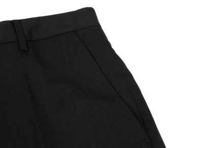 GIORGIO ARMANI SOHO Wool Center Crease Pants Black Size 48