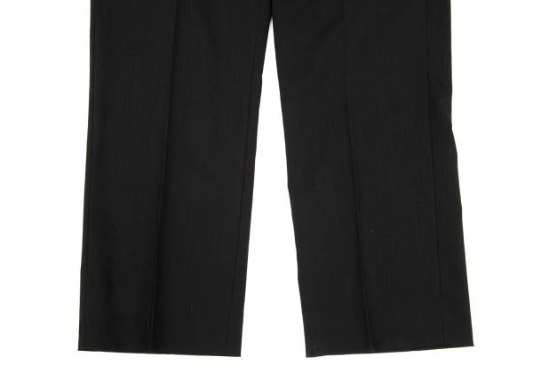 GIORGIO ARMANI SOHO Wool Center Crease Pants Black Size 48