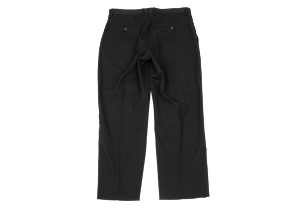 GIORGIO ARMANI SOHO Wool Center Crease Pants Black Size 48