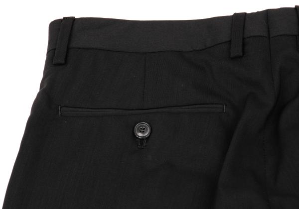 GIORGIO ARMANI SOHO Wool Center Crease Pants Black Size 48