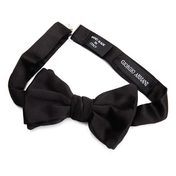 GIORGIO ARMANI Silk Bow Tie Black
