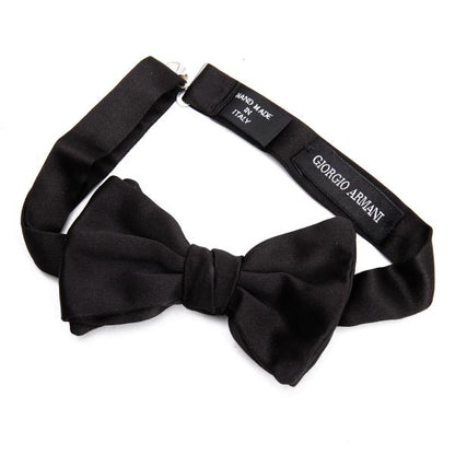 GIORGIO ARMANI Silk Bow Tie Black