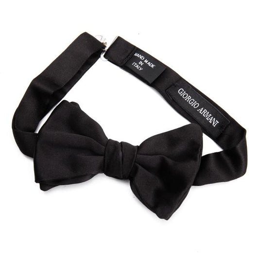 GIORGIO ARMANI Silk Bow Tie Black