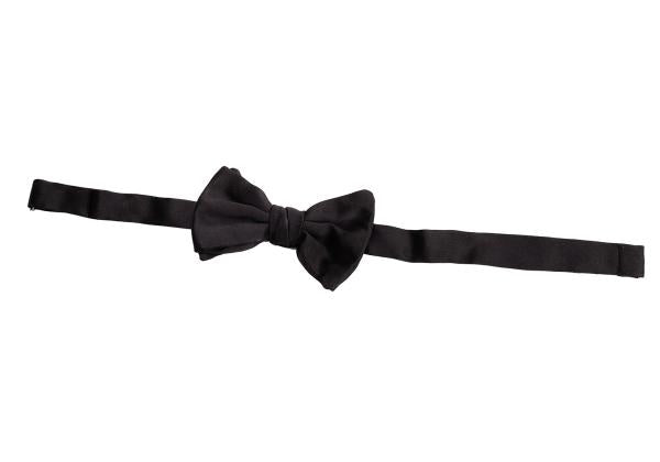 GIORGIO ARMANI Silk Bow Tie Black