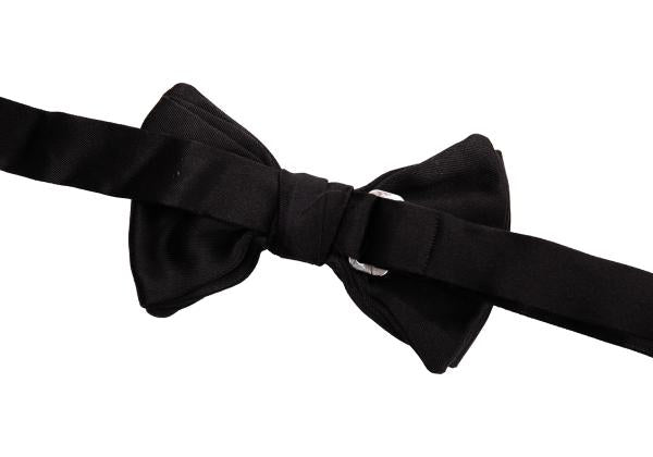 GIORGIO ARMANI Silk Bow Tie Black
