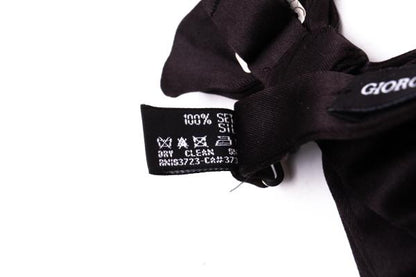 GIORGIO ARMANI Silk Bow Tie Black