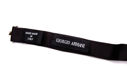 GIORGIO ARMANI Silk Bow Tie Black