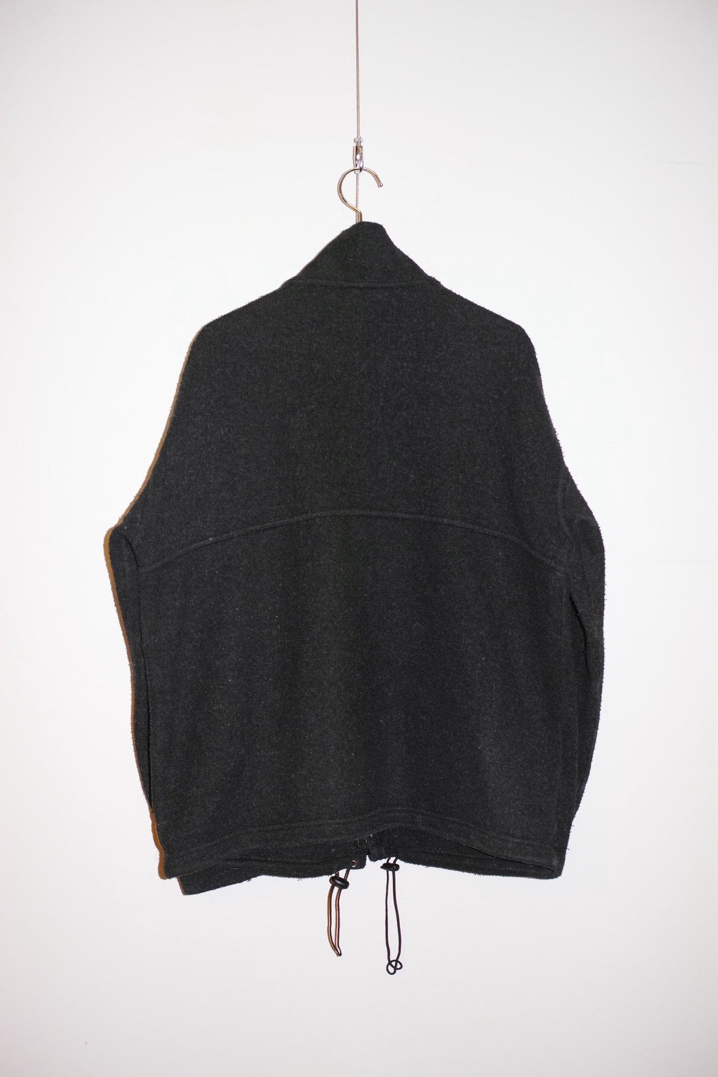 Vintage 80s-90s ARMANI JEANS Wool Blend Zip Up Jacket Size L