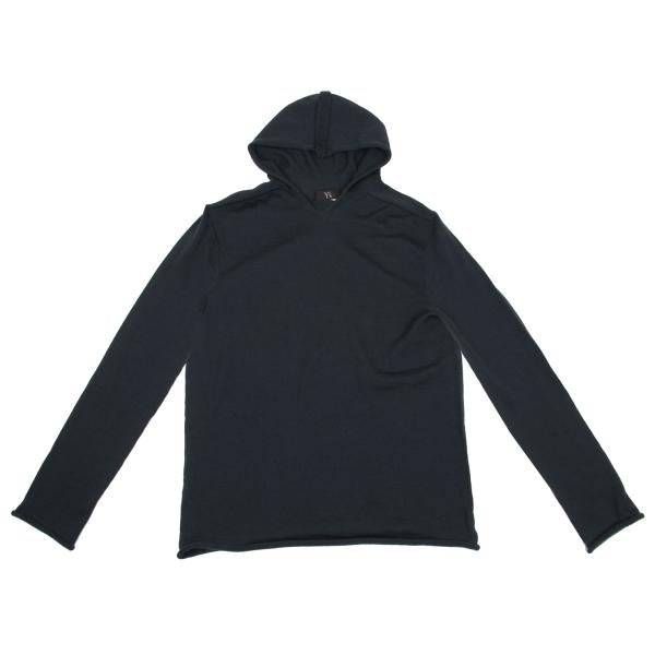 Y's for men Wool Hooded Knit Sweater Navy Size 2