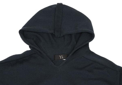 Y's for men Wool Hooded Knit Sweater Navy Size 2