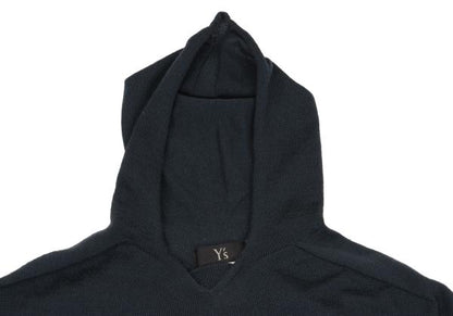Y's for men Wool Hooded Knit Sweater Navy Size 2