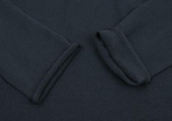Y's for men Wool Hooded Knit Sweater Navy Size 2