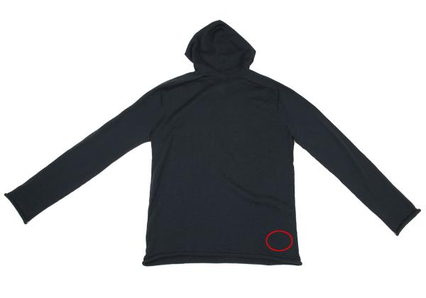 Y's for men Wool Hooded Knit Sweater Navy Size 2