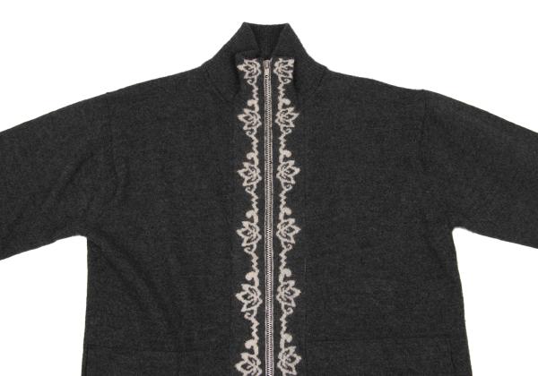 Y's for men Gray Jacquard Rib Drivers Knit Size 3