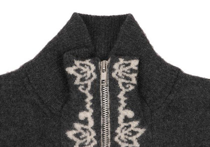 Y's for men Gray Jacquard Rib Drivers Knit Size 3